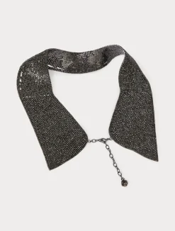 New Marina Rinaldi Rhinestone pavé neckline CRYSTALBLACK