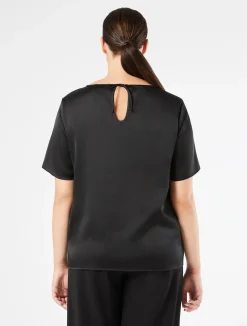 Hot Marina Rinaldi Satin blouse BLACK