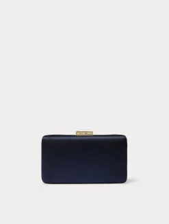 Best Marina Rinaldi Satin clutch bag ULTRAMARINE