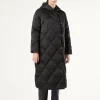 Fashion Marina Rinaldi Satin down jacket BLACK