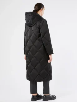 Fashion Marina Rinaldi Satin down jacket BLACK
