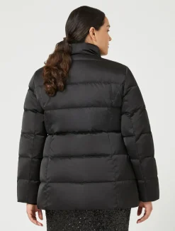 New Marina Rinaldi Satin down jacket BLACK