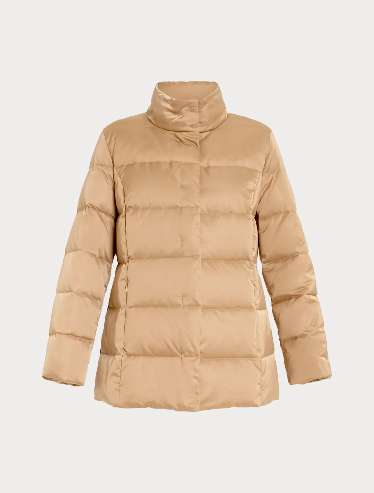 Discount Marina Rinaldi Satin down jacket CAMEL