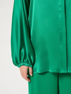 Hot Marina Rinaldi Satin shirt GREEN
