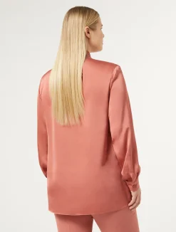 Online Marina Rinaldi Satin shirt TERRACOTTA