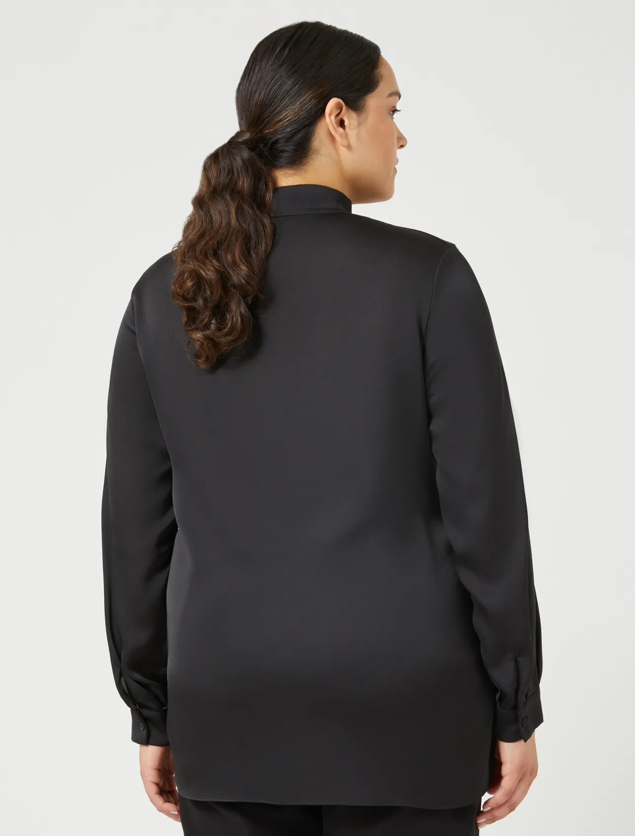 Outlet Marina Rinaldi Satin shirt BLACK
