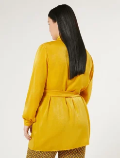 Hot Marina Rinaldi Satin shirt MUSTARD