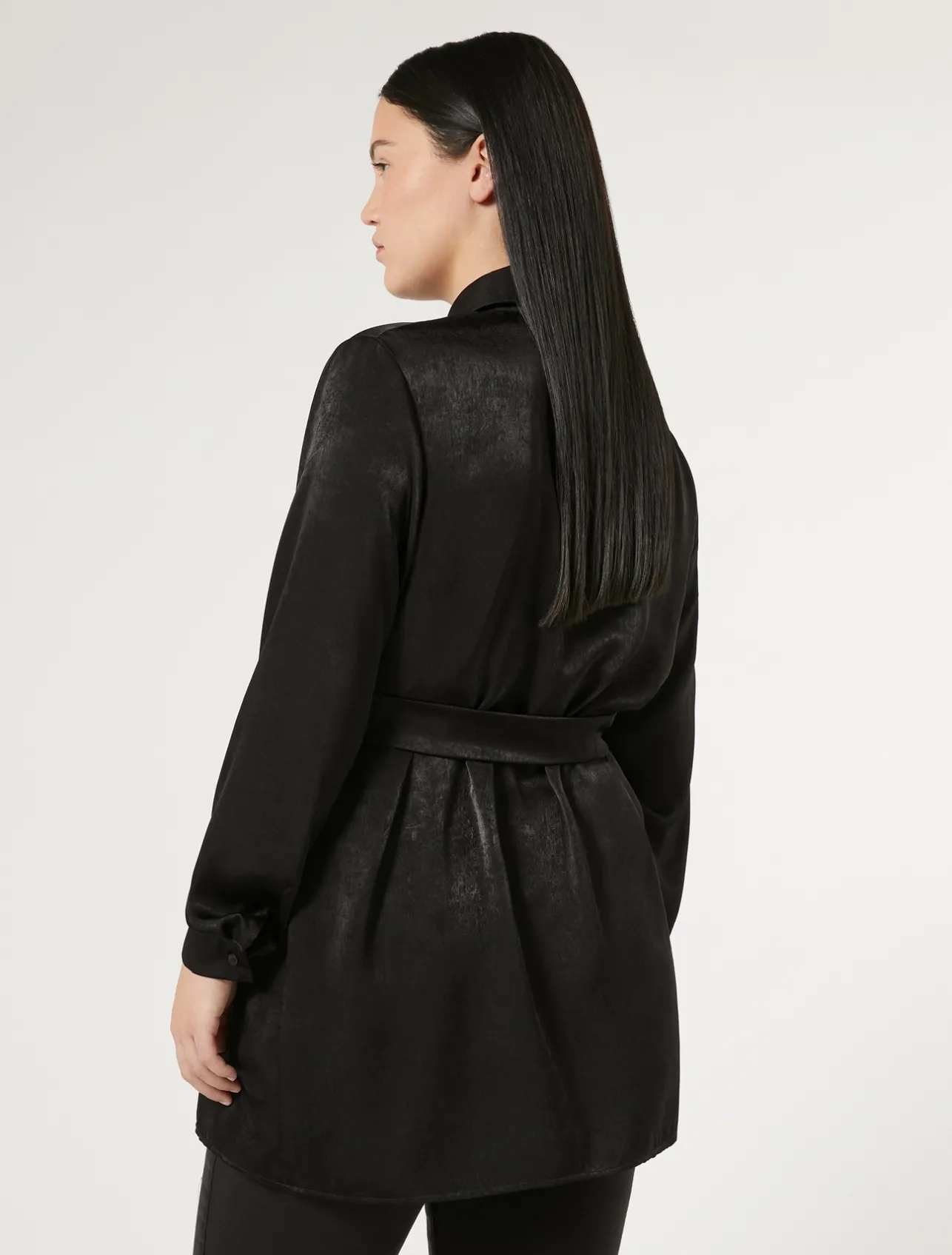 Sale Marina Rinaldi Satin shirt BLACK