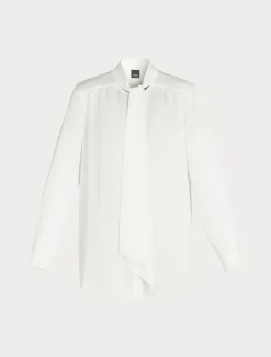 Sale Marina Rinaldi Satin shirt WHITE