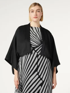 New Marina Rinaldi Satin shrug BLACK