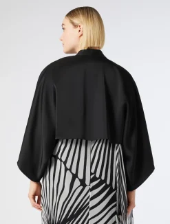 New Marina Rinaldi Satin shrug BLACK