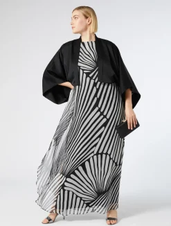 New Marina Rinaldi Satin shrug BLACK