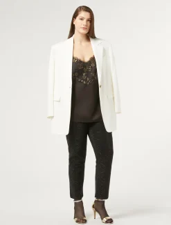 Outlet Marina Rinaldi Satin top DARKBOWN