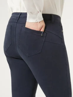 Discount Marina Rinaldi Satin trousers MIDNIGHTBLUE
