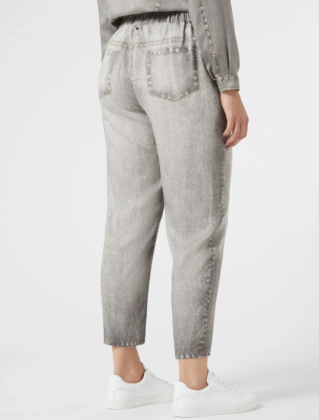 Online Marina Rinaldi Satin trousers MEDIUMGREY