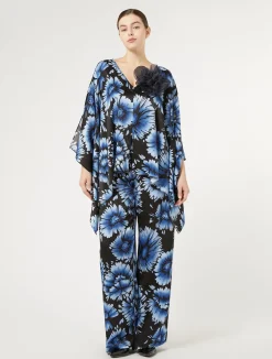 Outlet Marina Rinaldi Satin trousers BLACK