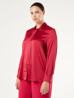 Hot Marina Rinaldi Satin tunic RED