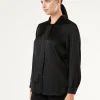 Online Marina Rinaldi Satin tunic BLACK