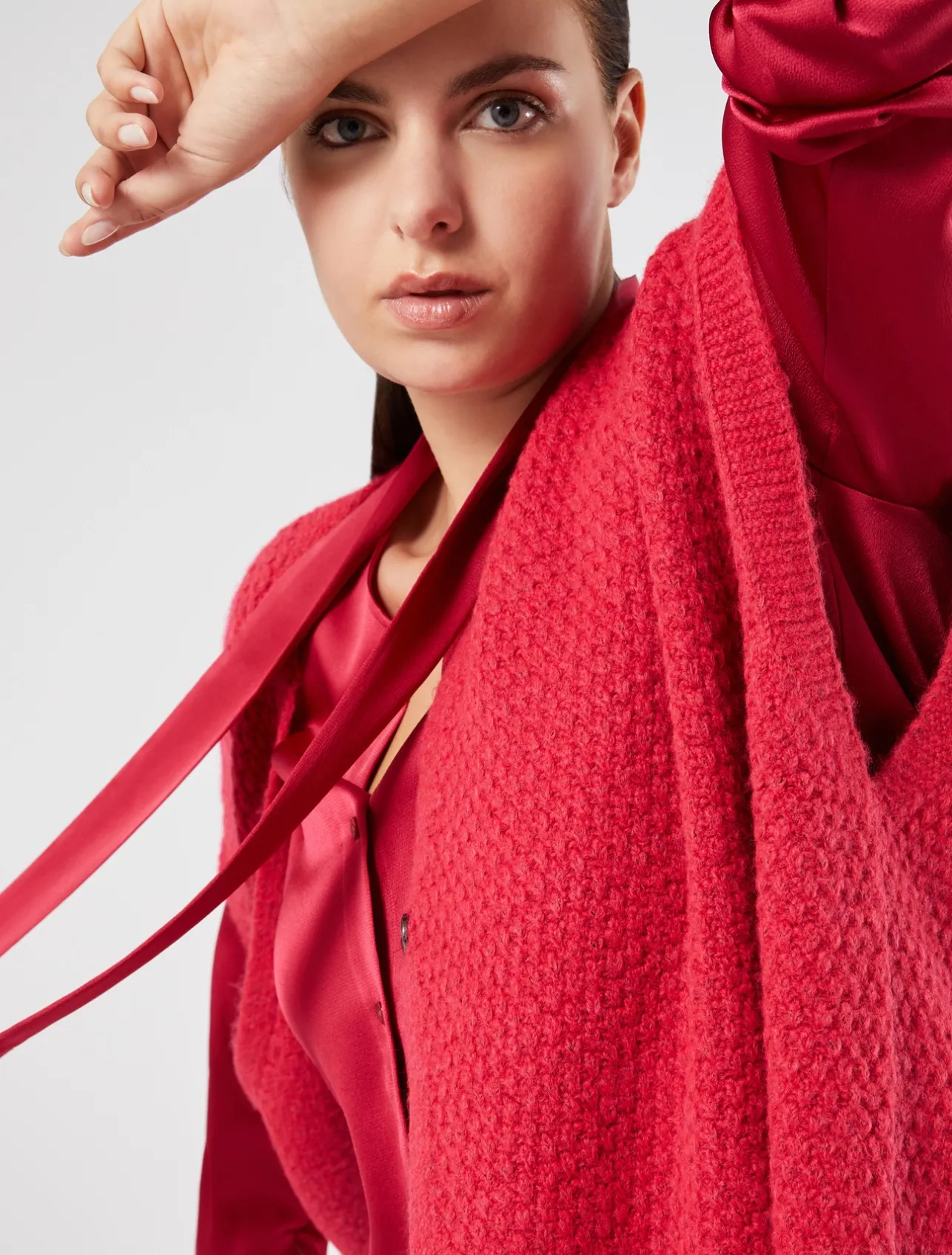 Hot Marina Rinaldi Satin tunic RED
