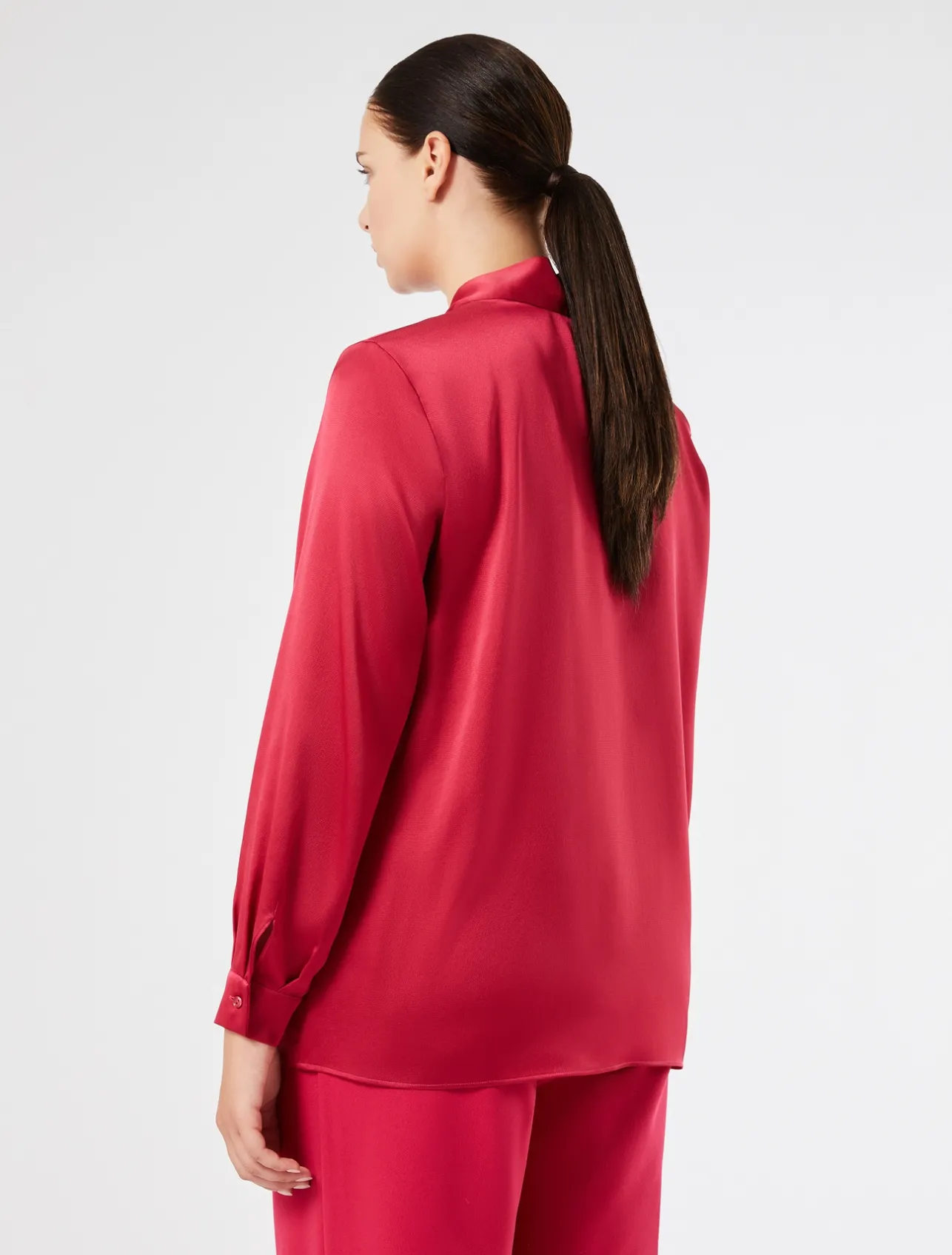 Hot Marina Rinaldi Satin tunic RED