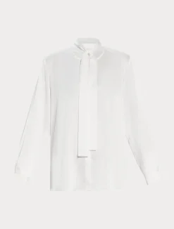 Online Marina Rinaldi Satin tunic WHITE
