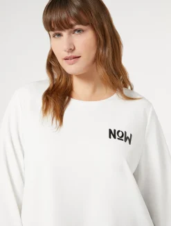 Fashion Marina Rinaldi Scuba crepe sweatshirt MILK