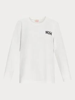 Fashion Marina Rinaldi Scuba crepe sweatshirt MILK