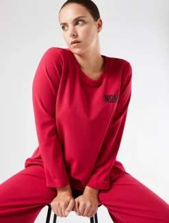 Sale Marina Rinaldi Scuba crepe sweatshirt FUCHSIA