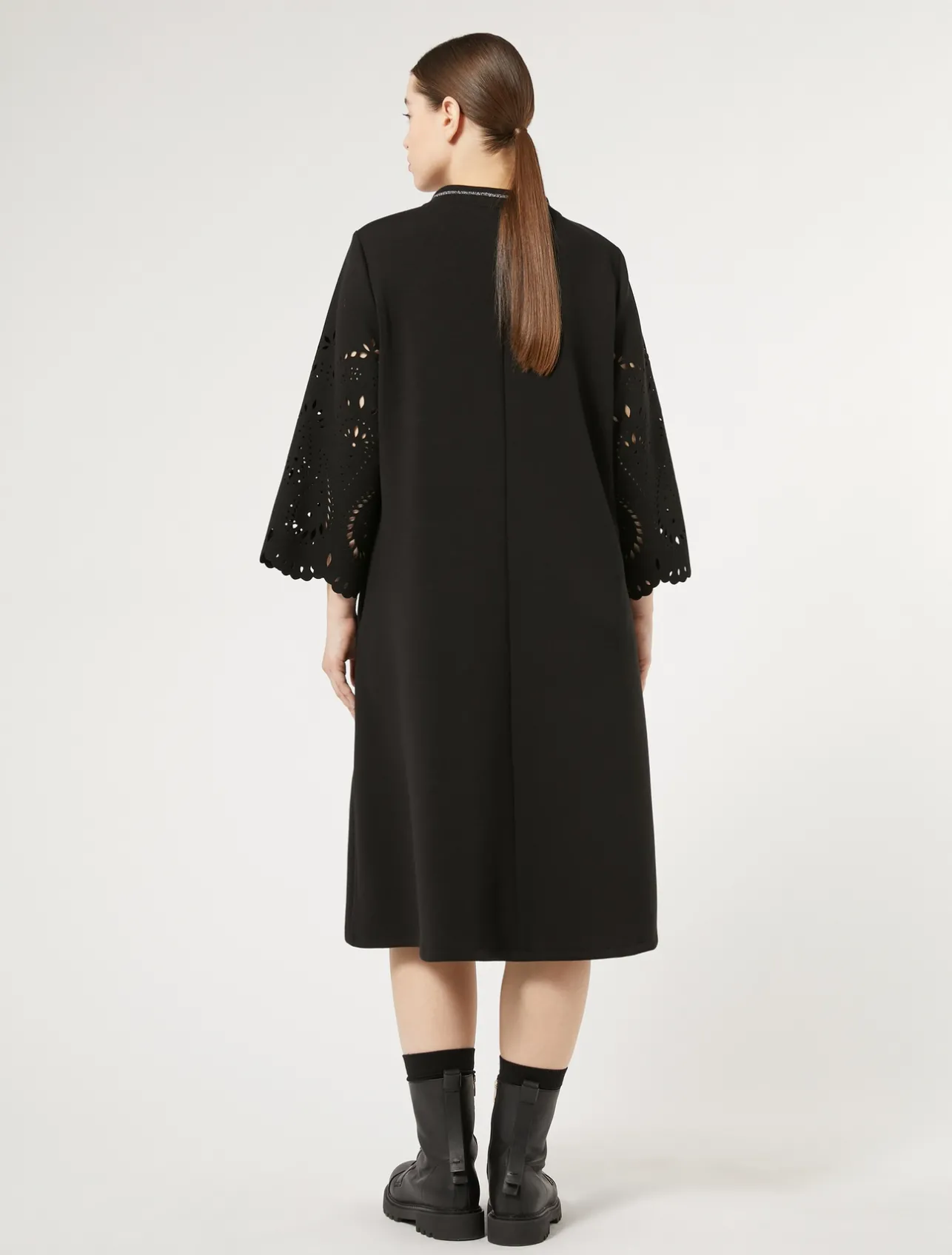 Online Marina Rinaldi Scuba jersey dress BLACK