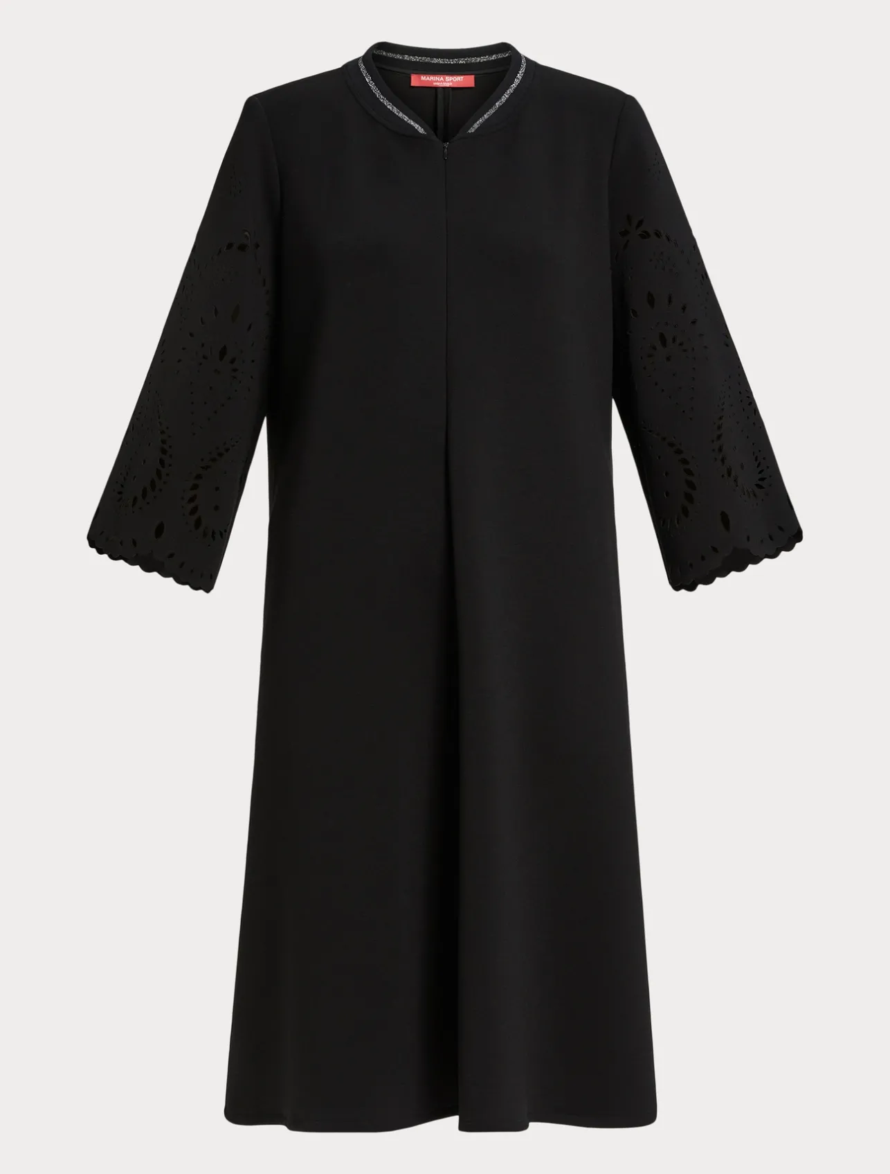 Online Marina Rinaldi Scuba jersey dress BLACK