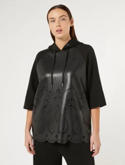 Best Marina Rinaldi Scuba jersey sweatshirt BLACK