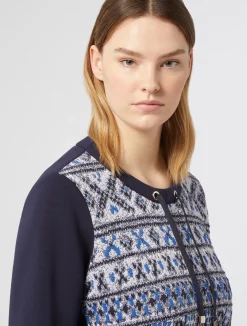 Outlet Marina Rinaldi Scuba jersey sweatshirt ULTRAMARINE