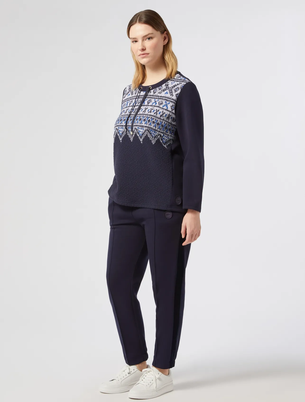 Outlet Marina Rinaldi Scuba jersey sweatshirt ULTRAMARINE