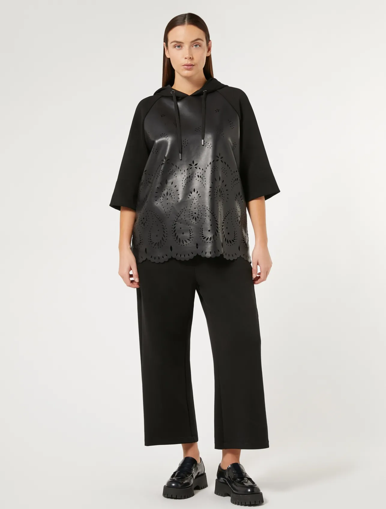 Best Marina Rinaldi Scuba jersey sweatshirt BLACK