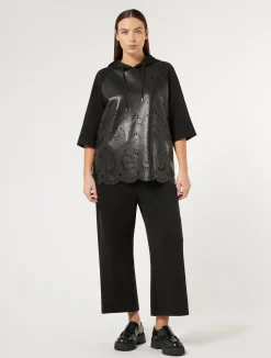 Best Marina Rinaldi Scuba jersey trousers BLACK
