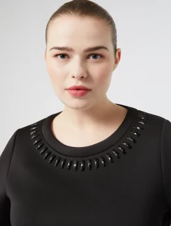 Sale Marina Rinaldi Scuba sweatshirt BLACK