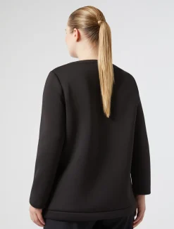 Sale Marina Rinaldi Scuba sweatshirt BLACK