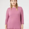 Outlet Marina Rinaldi Seamless wool sweater CYCLAMEN