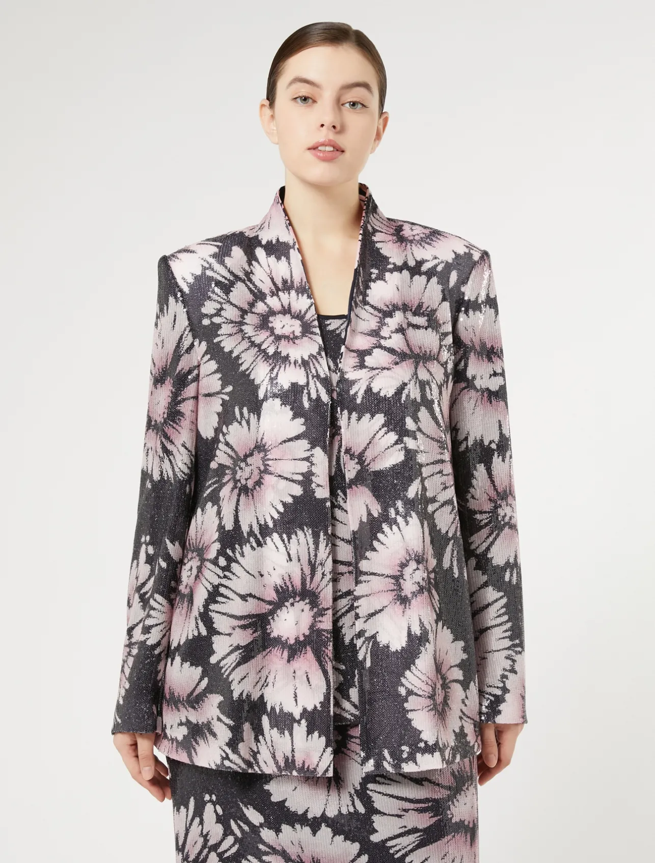 Hot Marina Rinaldi Sequin and satin jacket MIDNIGHTBLUE