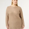 Online Marina Rinaldi Sequinned mohair jumper STONE