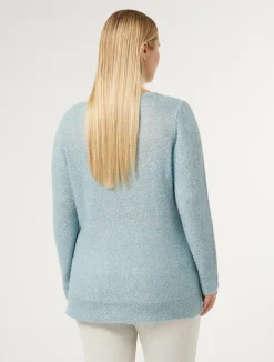 Outlet Marina Rinaldi Sequinned mohair jumper SHADEDLIGHTBLUE