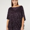 Fashion Marina Rinaldi Sequinned tunic BORDEAUX