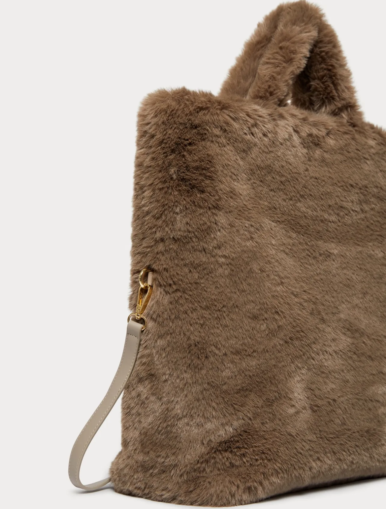 Fashion Marina Rinaldi Shopper bag with soft texture TURTLEDOVEGREY