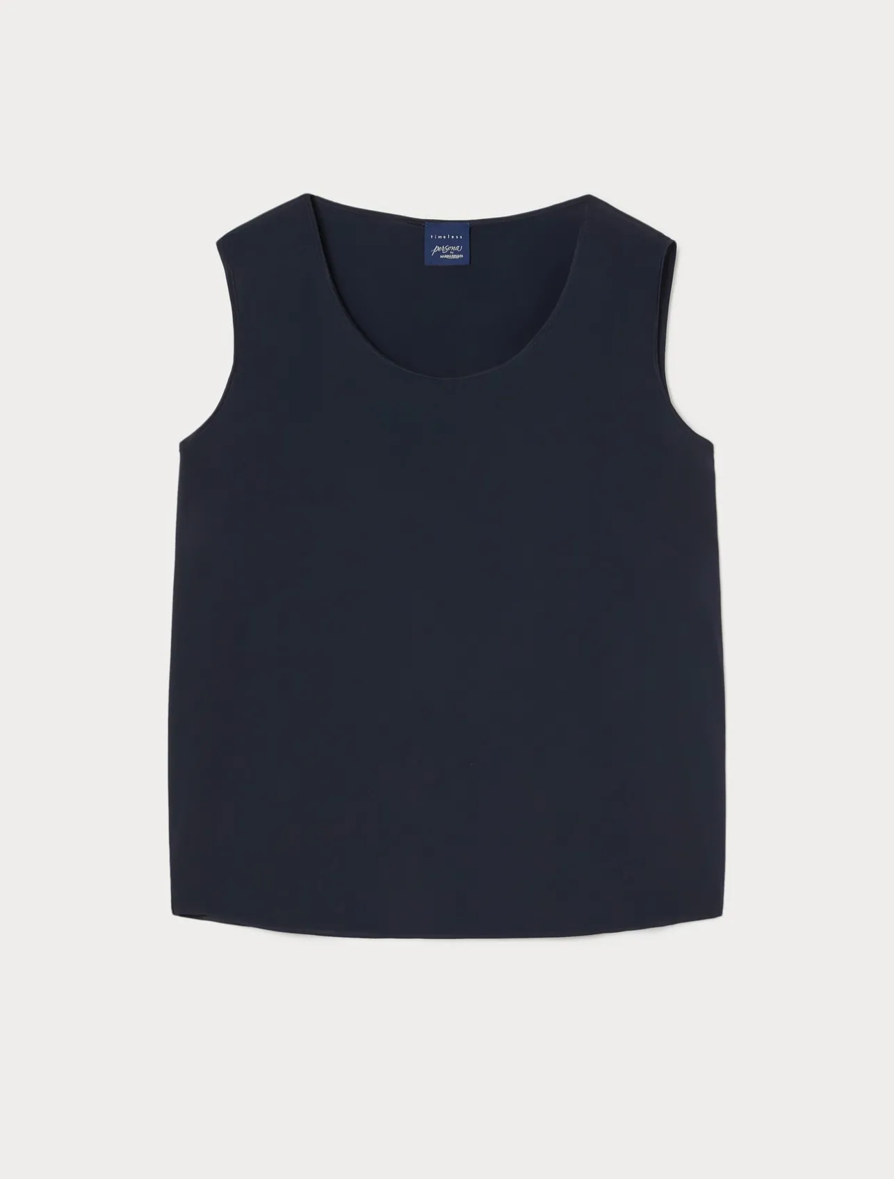 Sale Marina Rinaldi Silk blend crêpe de Chine top ULTRAMARINE