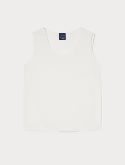 New Marina Rinaldi Silk blend crêpe de Chine top WHITE