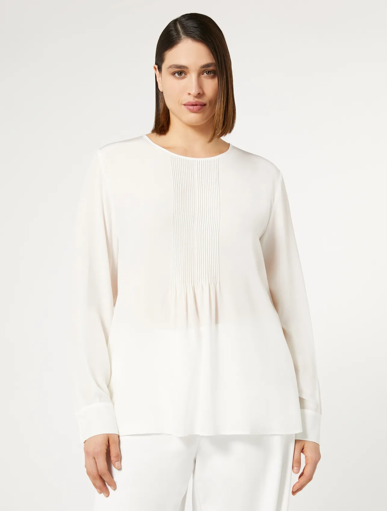Clearance Marina Rinaldi Silk blouse WHITE