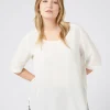 New Marina Rinaldi Silk blouse WHITE