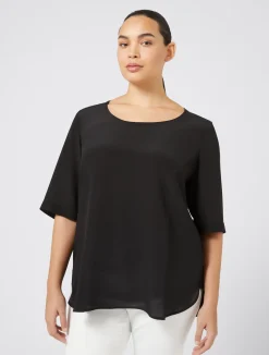 Outlet Marina Rinaldi Silk blouse BLACK