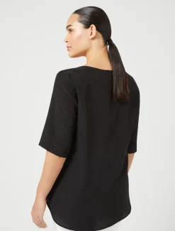Outlet Marina Rinaldi Silk blouse BLACK