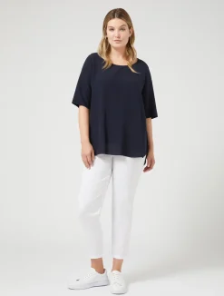 Discount Marina Rinaldi Silk blouse CORNFLOWERBLUE